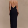 Mierah Halter Midi Dress – Black Mierah Halter Midi Dress – Black