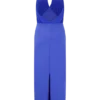 Mierah Halter Midi Dress – Cobalt Blue