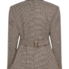 Mila Shaped Blazer – Tan Check Mila Shaped Blazer – Tan Check