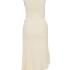 Milasandra Pleated Knit Dress – Ivory