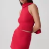 Misty Halter Backless Knit Top – Red Misty Halter Backless Knit Top – Red