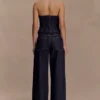 Monte Strapless Denim Corset – Washed Indigo Blue Monte Strapless Denim Corset – Washed Indigo Blue