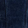 Monte Strapless Diamante Denim Corset – Midnight Blue Monte Strapless Diamante Denim Corset – Midnight Blue