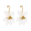 Naomi Acrylic Flower Earring – Gold