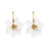 Naomi Acrylic Flower Earring – Gold