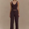 Natalya Ribbed Knit Cami Top – Dark Chocolate Natalya Ribbed Knit Cami Top – Dark Chocolate
