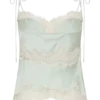 Nina Satin And Lace Camisole – Sage