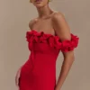 Nova Ruffle Off Shoulder Maxi Dress – Ruby Nova Ruffle Off Shoulder Maxi Dress – Ruby