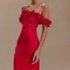 Nova Ruffle Off Shoulder Maxi Dress – Ruby Nova Ruffle Off Shoulder Maxi Dress – Ruby