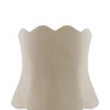 Oakley Strapless Scallop Denim Top – Stone Wash Oakley Strapless Scallop Denim Top – Stone Wash