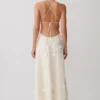 Odette Floral Lace Midi Dress – Buttermilk