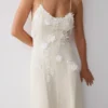Odette Floral Lace Midi Dress – Buttermilk