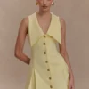 Oli Sleeveless Mini Dress – Lemon Oli Sleeveless Mini Dress – Lemon