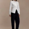 Olie Barrel Leg Suiting Pants – Black Olie Barrel Leg Suiting Pants – Black