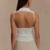 Oona Turtle Neck Knit Top – Ivory