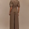Faith Suiting Wide Leg Pant – Cacao Brown Faith Suiting Wide Leg Pant – Cacao Brown