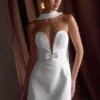 Orellia Strapless Suiting Mini Dress – Ivory Orellia Strapless Suiting Mini Dress – Ivory