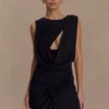 Oria Chiffon Mini Dress – Black Oria Chiffon Mini Dress – Black