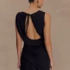 Oria Chiffon Mini Dress – Black Oria Chiffon Mini Dress – Black