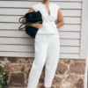 Oriana Linen Oversize Pants – White Oriana Linen Oversize Pants – White