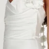 Otillie Rose Halter Mini Dress – White