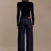 Paedyn Merino Wool Ribbed Long Sleeve Top – Black Paedyn Merino Wool Ribbed Long Sleeve Top – Black