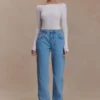 Paedyn Merino Wool Ribbed Long Sleeve Top – Ivory Paedyn Merino Wool Ribbed Long Sleeve Top – Ivory
