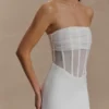 Palmer Mesh Corset Mini Dress – Ivory Palmer Mesh Corset Mini Dress – Ivory