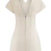 Pascale Off Shoulder Denim Mini Dress – White Pascale Off Shoulder Denim Mini Dress – White