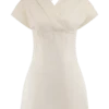 Pascale Off Shoulder Denim Mini Dress – White Pascale Off Shoulder Denim Mini Dress – White