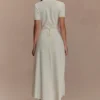 Pearson Short Sleeve Knit Midi Dress – Ivory