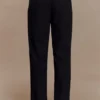 Penelope Pleated High Waisted Pants – Black Penelope Pleated High Waisted Pants – Black