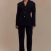 Penelope Pleated High Waisted Pants – Black Penelope Pleated High Waisted Pants – Black