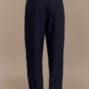 Penelope Pleated High Waisted Pants – Dark Navy Penelope Pleated High Waisted Pants – Dark Navy