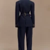 Penelope Pleated High Waisted Pants – Dark Navy Penelope Pleated High Waisted Pants – Dark Navy
