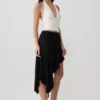 Talise Modal Hankie Midi Skirt – Black Talise Modal Hankie Midi Skirt – Black