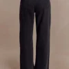 Perrie Mid Rise Straight Leg Tie Jeans – Washed Black Perrie Mid Rise Straight Leg Tie Jeans – Washed Black