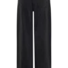 Perrie Mid Rise Straight Leg Tie Jeans – Washed Black Perrie Mid Rise Straight Leg Tie Jeans – Washed Black