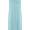 Petra Ruched Knit Maxi Skirt – Light Blue
