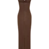 Phi Multi-Wear Cowl Diamante Maxi Dress – Chocolate