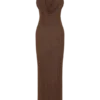 Phi Multi-Wear Cowl Diamante Maxi Dress – Chocolate