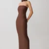 Phi Multi-Wear Cowl Diamante Maxi Dress – Chocolate