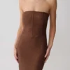 Phi Multi-Wear Cowl Diamante Maxi Dress – Chocolate