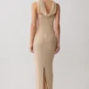 Phi Multi-Wear Cowl Diamante Maxi Dress – Gold