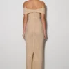 Phi Multi-Wear Cowl Diamante Maxi Dress – Gold