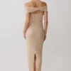 Phi Multi-Wear Cowl Diamante Maxi Dress – Gold