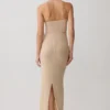 Phi Multi-Wear Cowl Diamante Maxi Dress – Gold