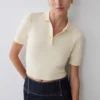 Philly Knit Button Up Top – Ivory Philly Knit Button Up Top – Ivory