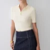 Philly Knit Button Up Top – Ivory Philly Knit Button Up Top – Ivory