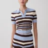 Philly Stripe Knit Short – Chocolate/Blue Philly Stripe Knit Short – Chocolate/Blue